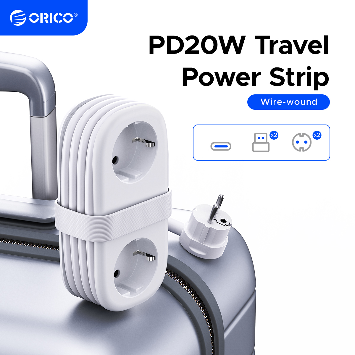 Home Improvement Outlet - ORICO 20W EU 플러그 전원 스트립