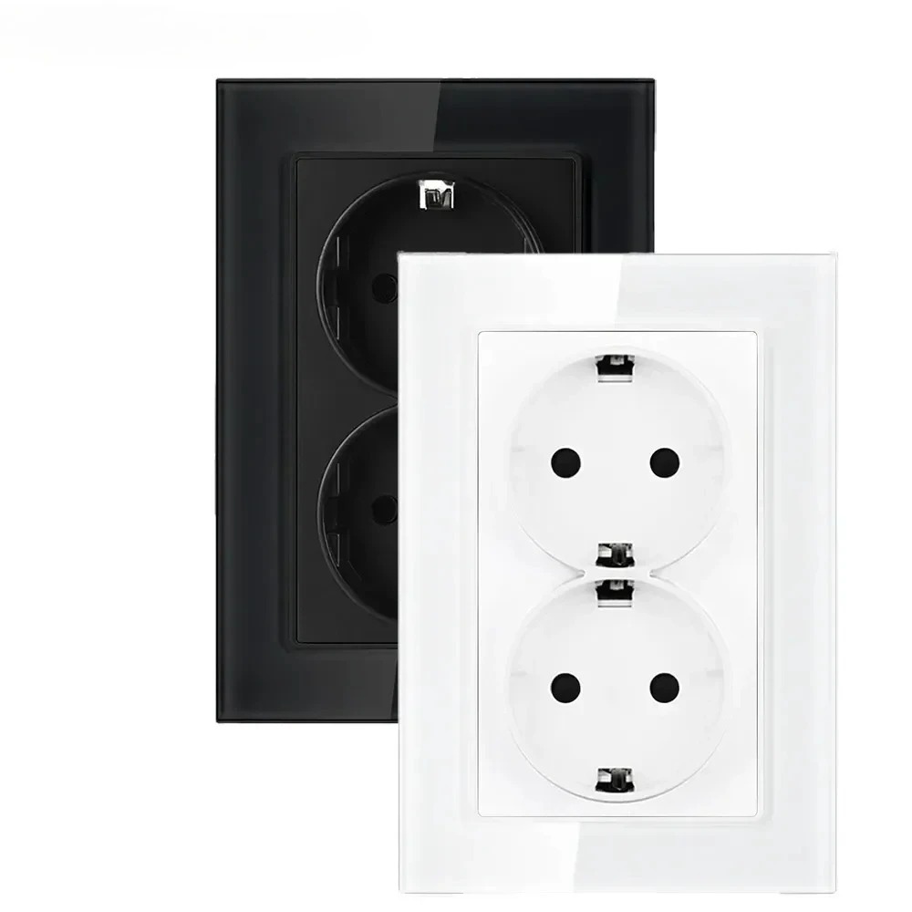 프랑스어 16A 220V 이중 전기 벽면 콘센트 유리  - Home Improvement Outlet 리뷰 및 가격