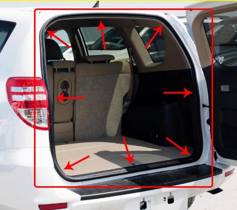 도요타 RAV4 2008-2012 리어 도어 프로텍터  - Door Weather Strip 리뷰 및 가격