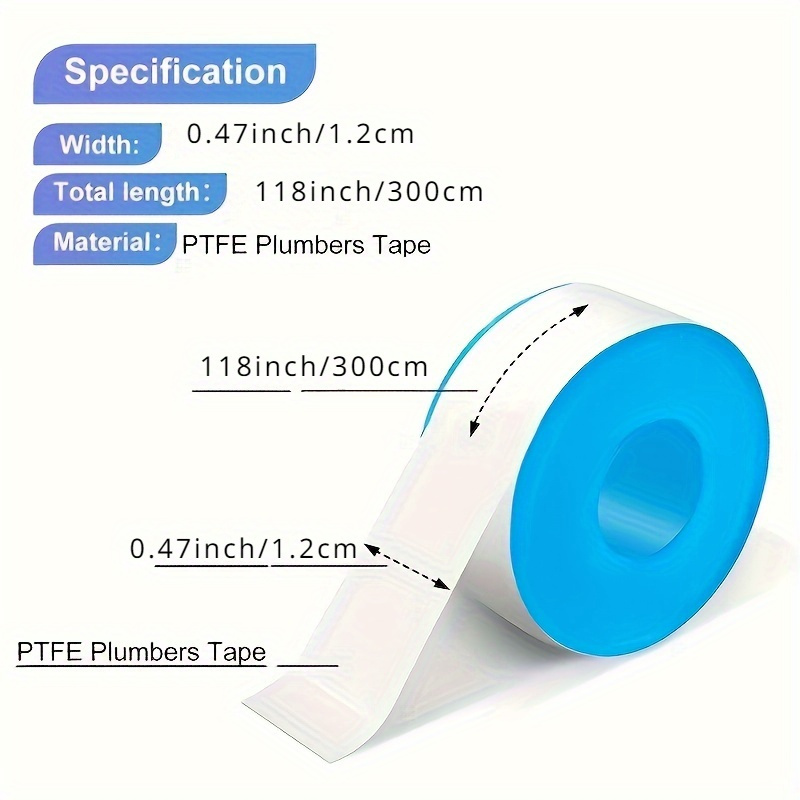 3/6/10개의 수도관 테이프, PTFE 테이프, 실링 - Plumbing Tape Ptfe 리뷰 및 가격