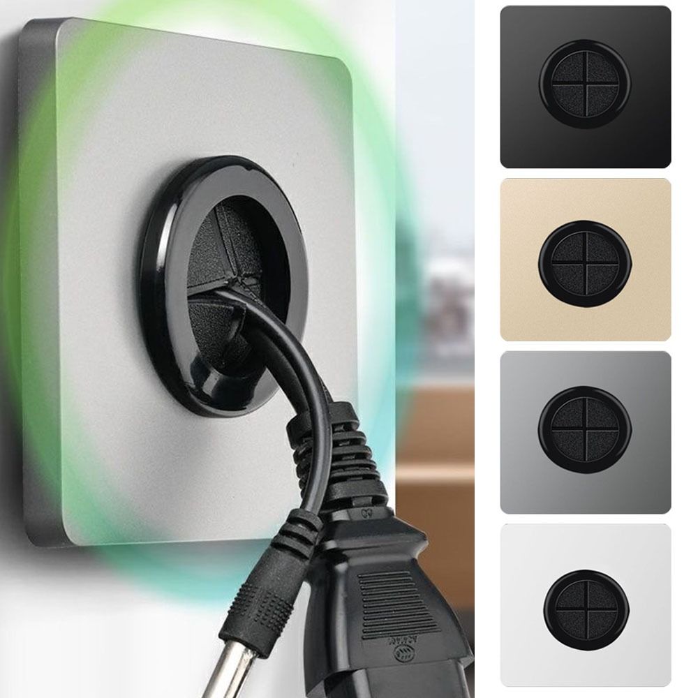 1Pcs 고무 패드가있는 콘센트 구멍이있는 홈 개선 용 - Home Improvement Outlet 리뷰 및 가격
