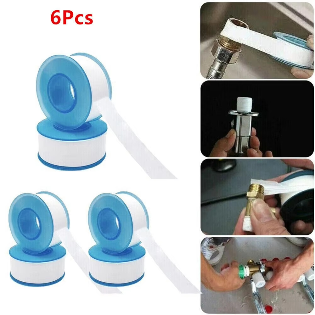 6Pcs PTFE 흰색 스레드 씰링 테이프 접착 배관공 - Plumbing Tape Ptfe 리뷰 및 가격